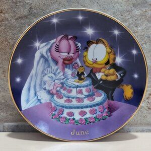 Garfield Calendar June Plate Jim Davis Plate No A 1444 Danbury Mint
